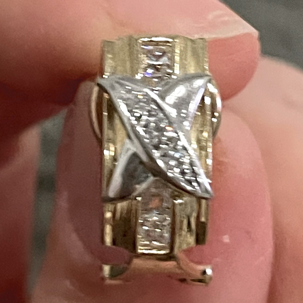 14K Gold Vermeil CZ Earrings